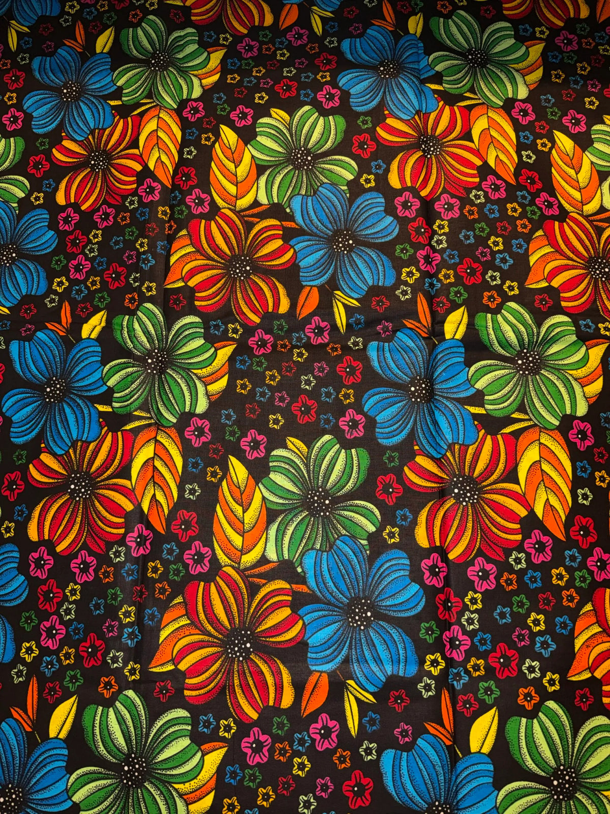 Wax - Fleurs multicouleurs