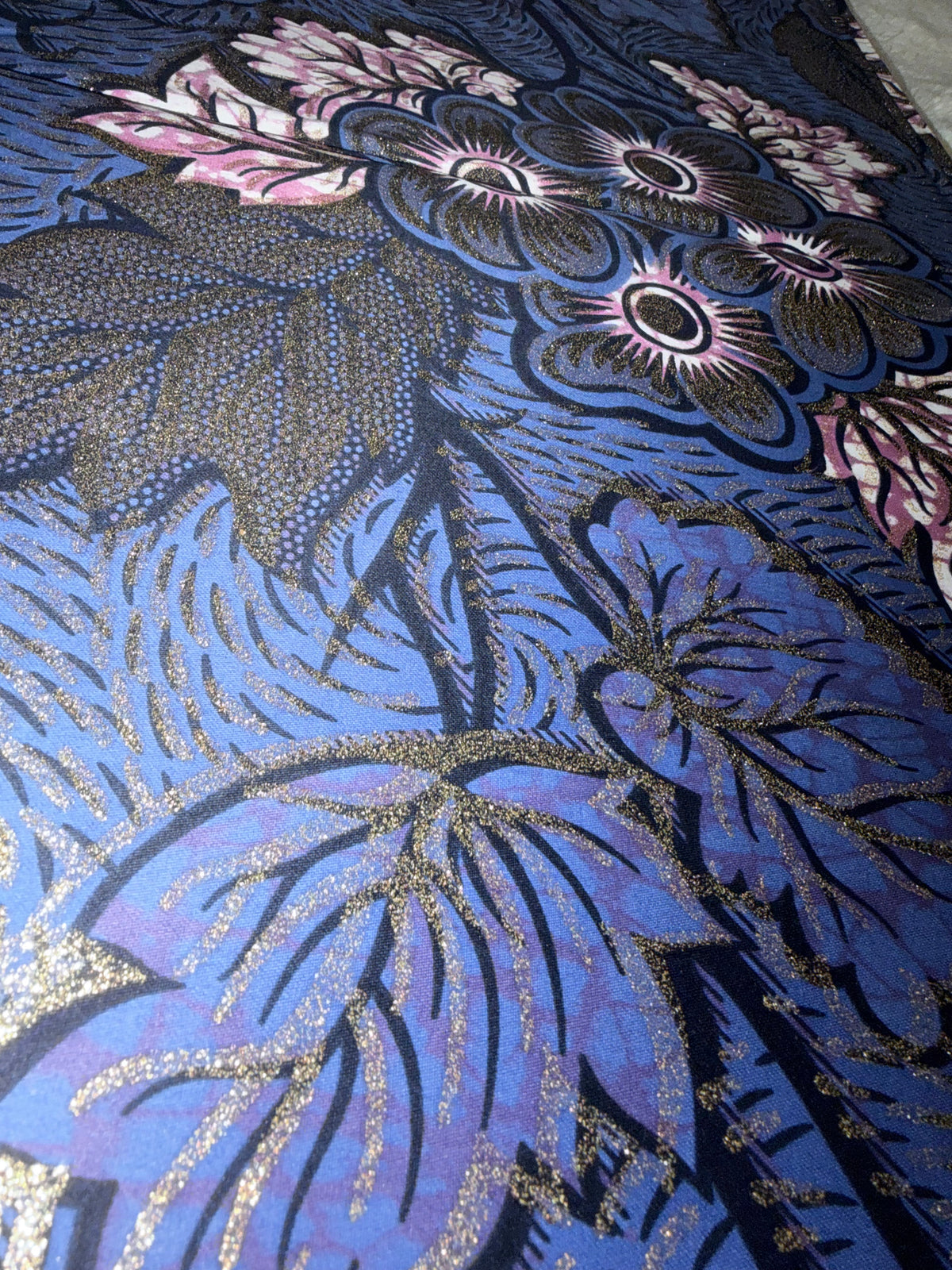 Tissu Wax brillant