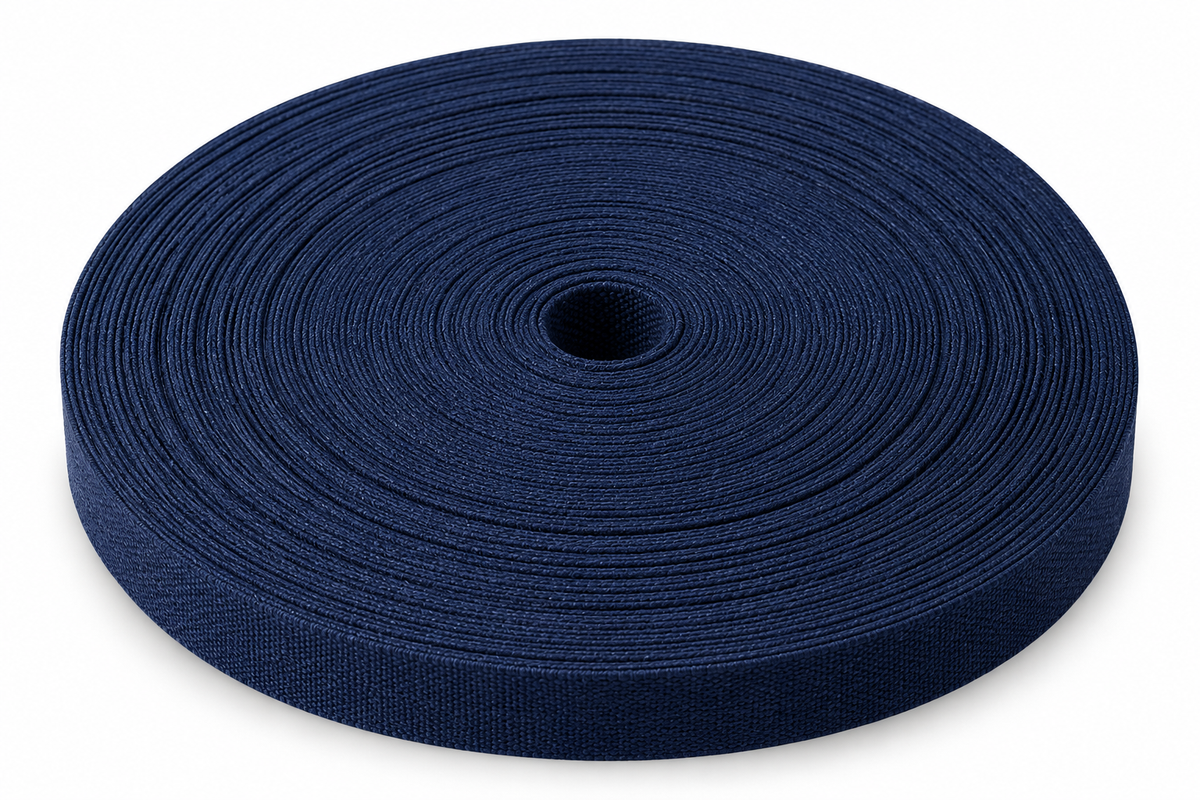 Rouleau biais coton - bleu marine