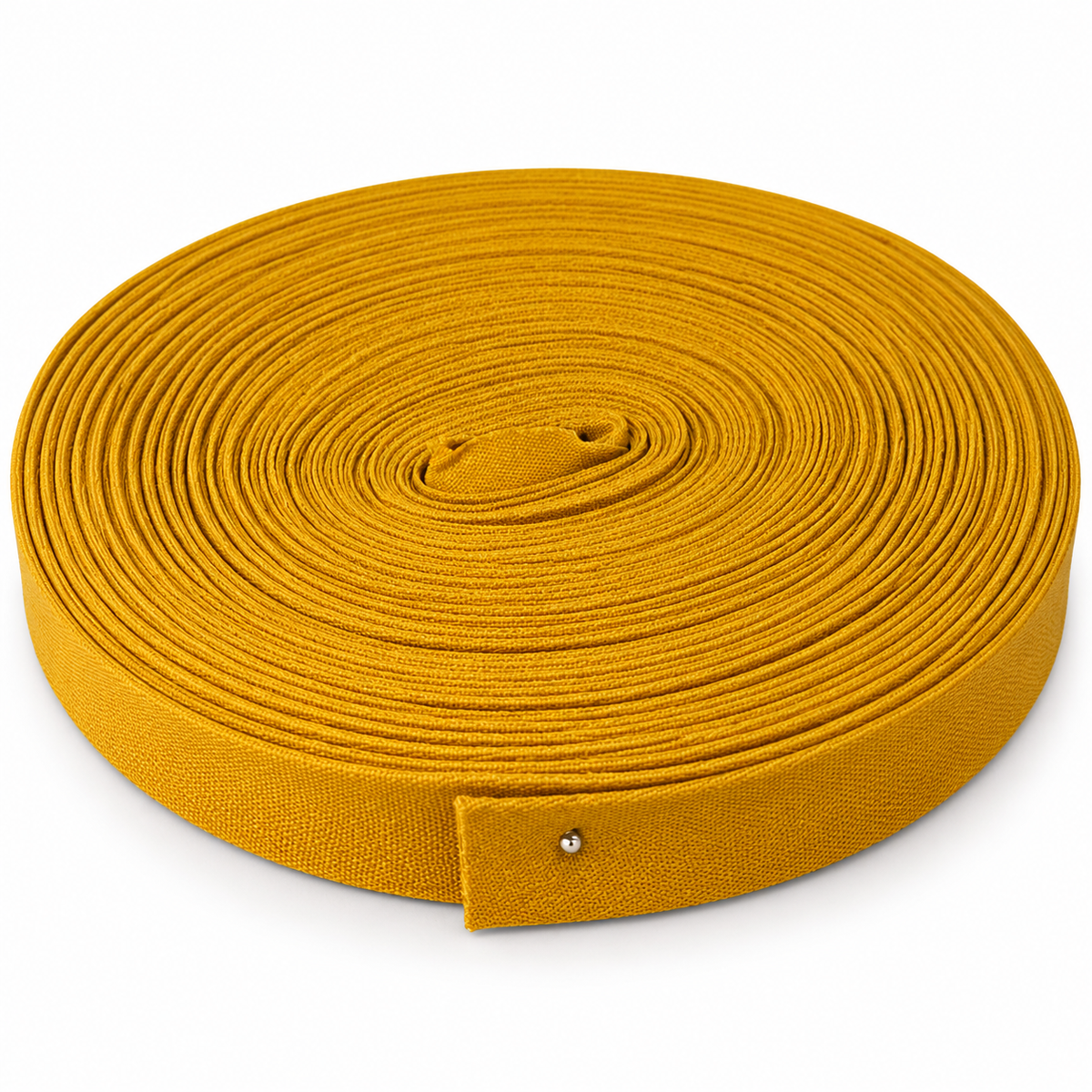 Rouleau biais coton - moutarde